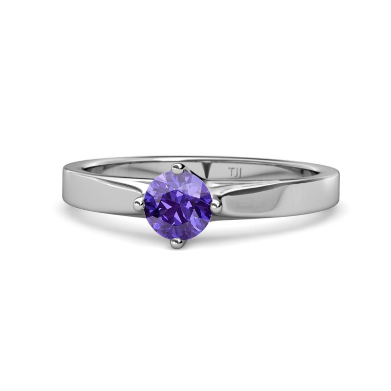 Neve Signature Iolite 4 Prong Solitaire Engagement Ring 