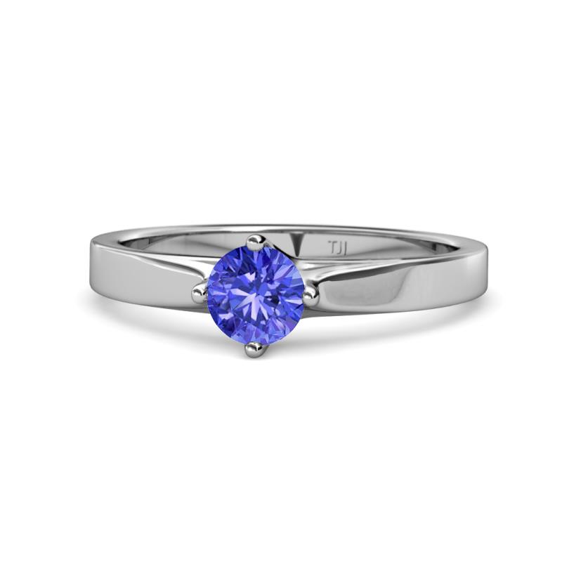 Neve Signature Tanzanite 4 Prong Solitaire Engagement Ring 