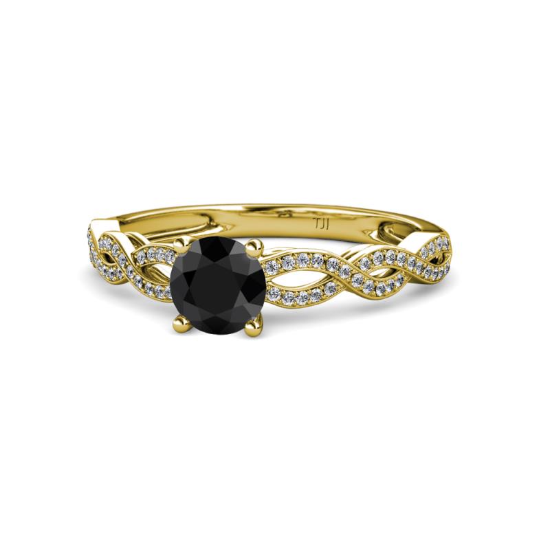 Anwil Signature Black and White Diamond Engagement Ring 