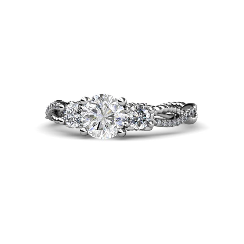 Alika Signature Diamond Three Stone Engagement Ring 