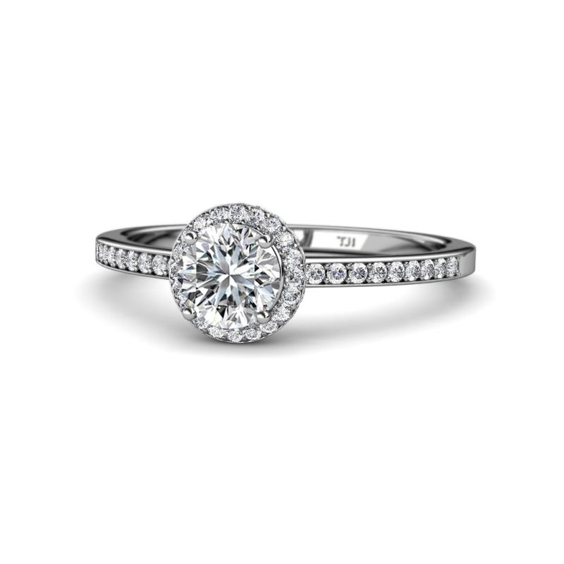 Syna Signature Diamond Halo Engagement Ring 
