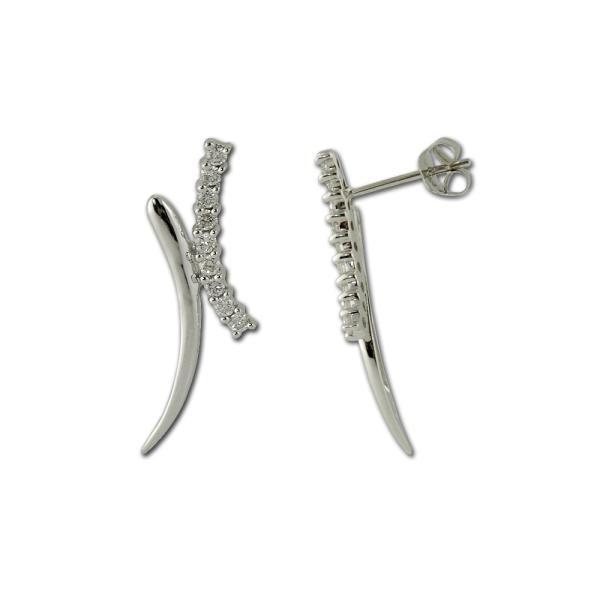 Diamond Dangling Earrings 