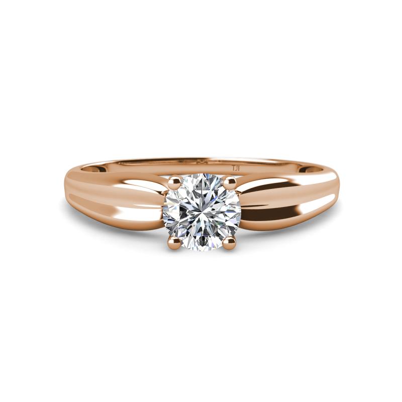 Kelila IGI Certified 6.50 mm Round Diamond Solitaire Engagement Ring 