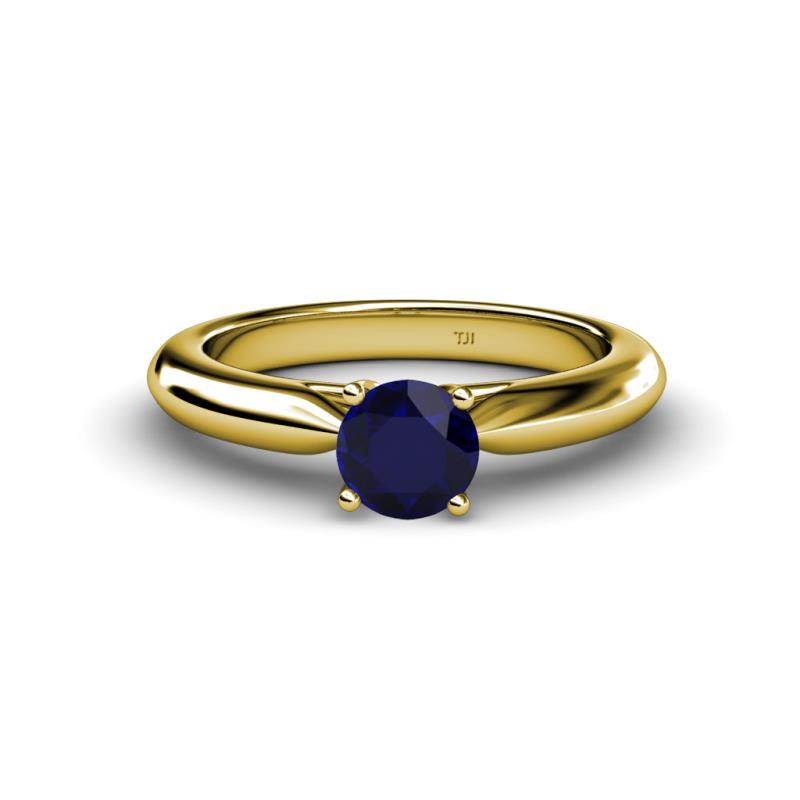 Akila Blue Sapphire Solitaire Engagement Ring 