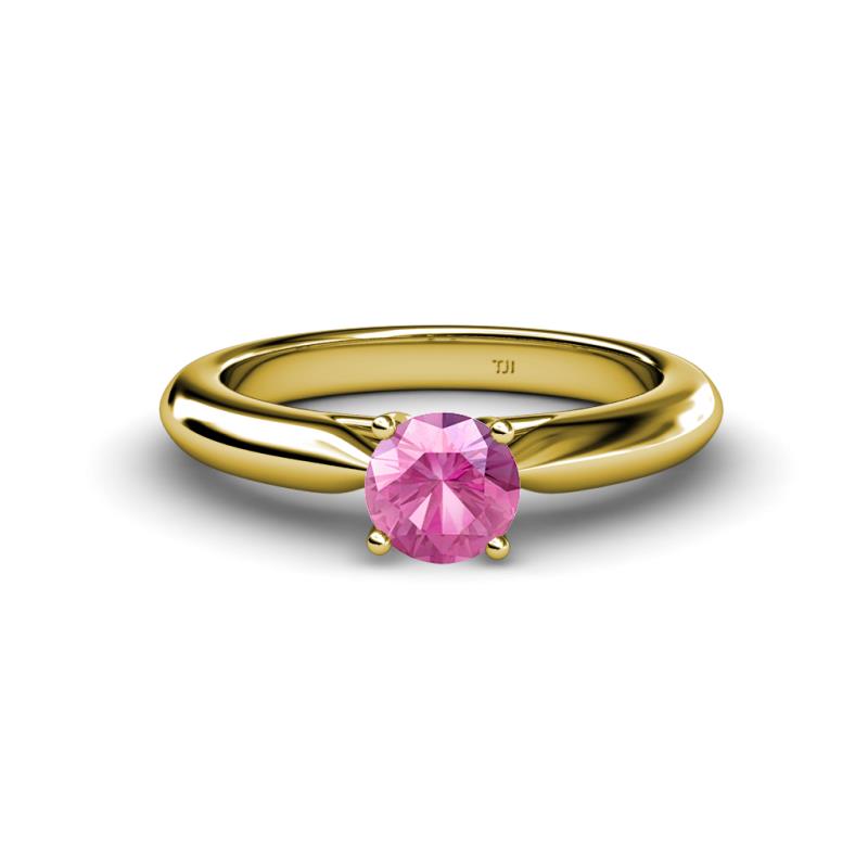 Akila Pink Sapphire Solitaire Engagement Ring 