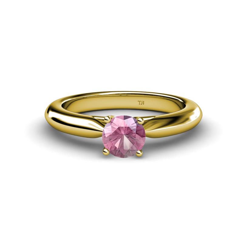 Akila Pink Tourmaline Solitaire Engagement Ring 