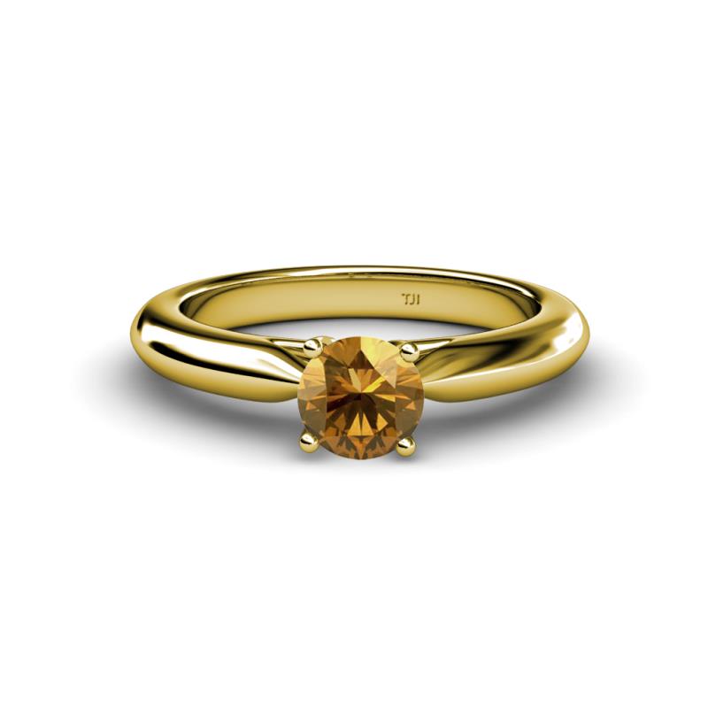 Akila Citrine Solitaire Engagement Ring 