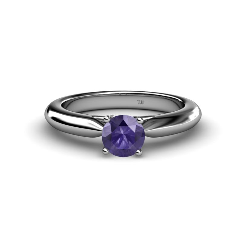 Akila Iolite Solitaire Engagement Ring 