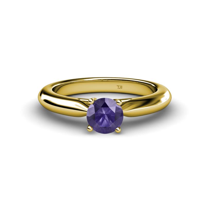 Akila Iolite Solitaire Engagement Ring 