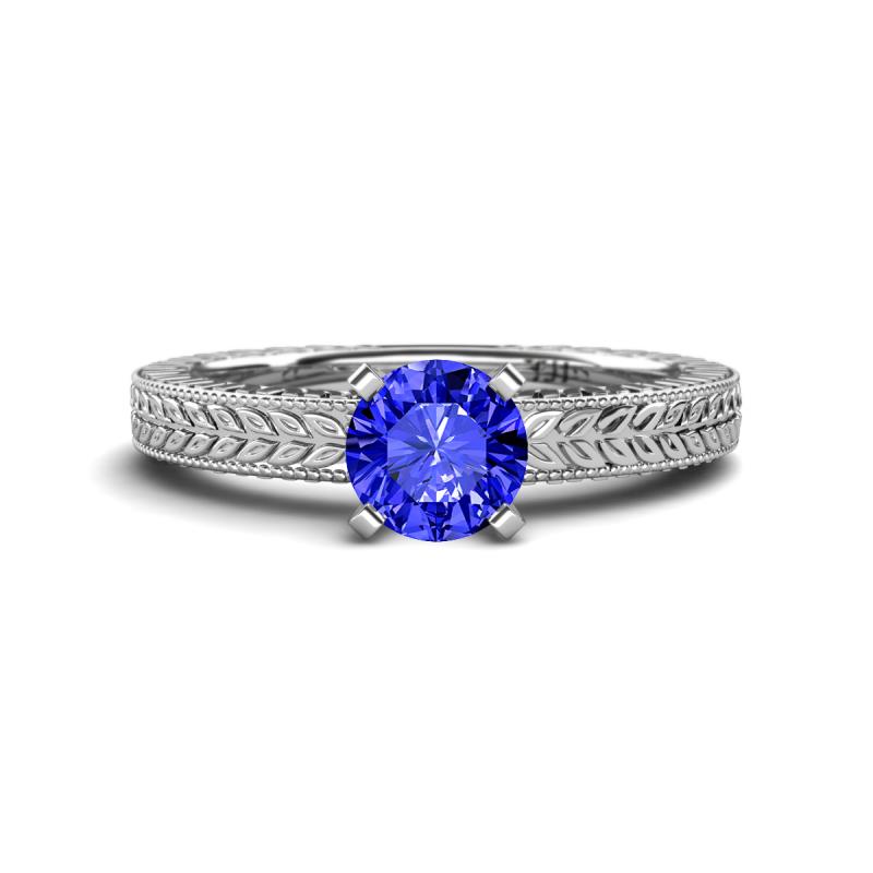 Kaelan 6.50 mm Round Tanzanite Solitaire Engagement Ring 