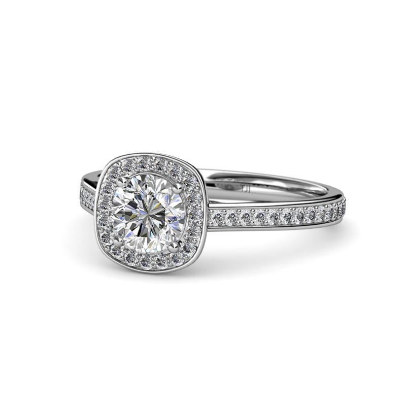 Hain Diamond Halo Engagement Ring 