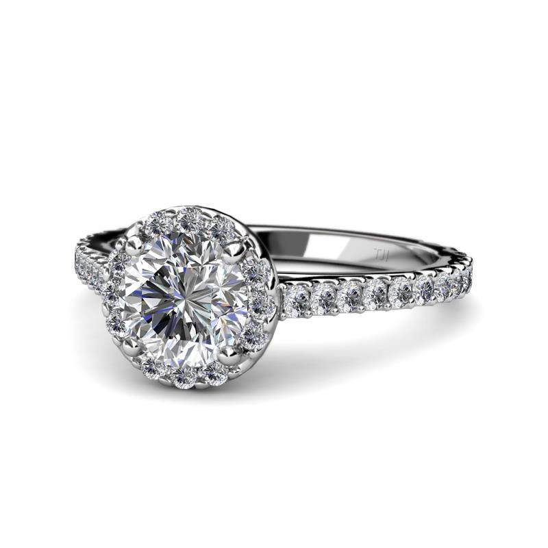 Miah Diamond Halo Engagement Ring 