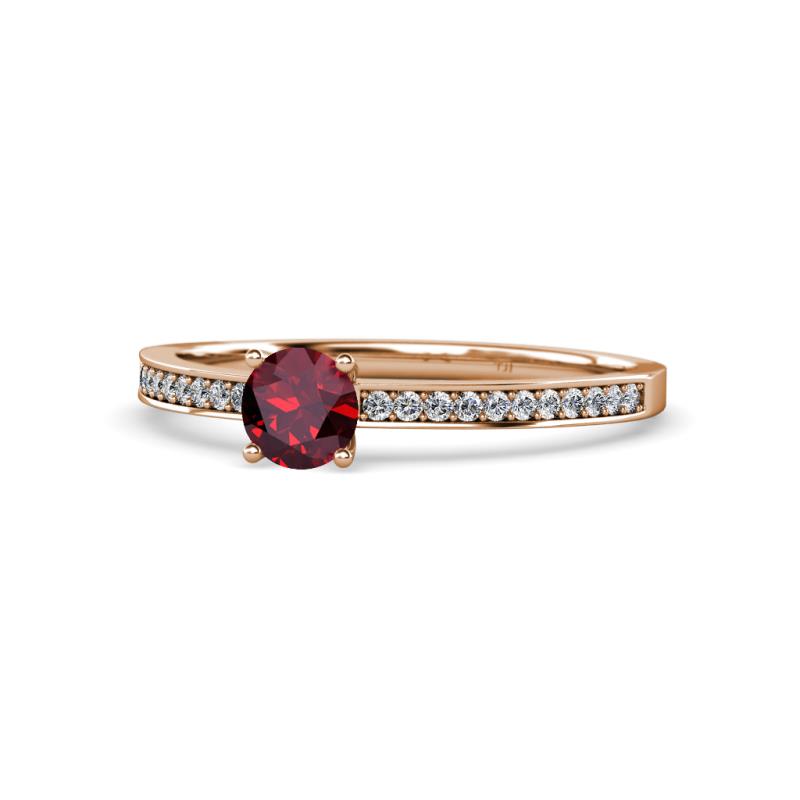 Celia Ruby and Diamond Engagement Ring 