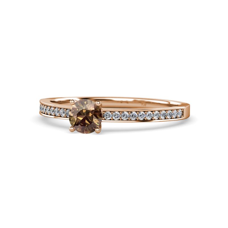 Celia Smoky Quartz and Diamond Engagement Ring 