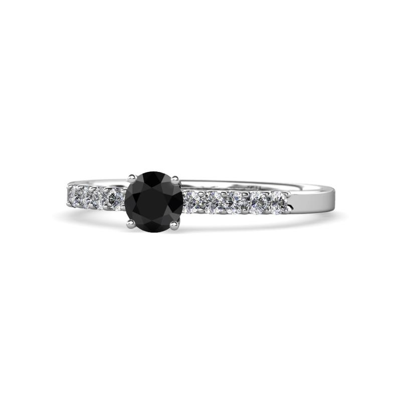 Juan Black and White Diamond Engagement Ring 