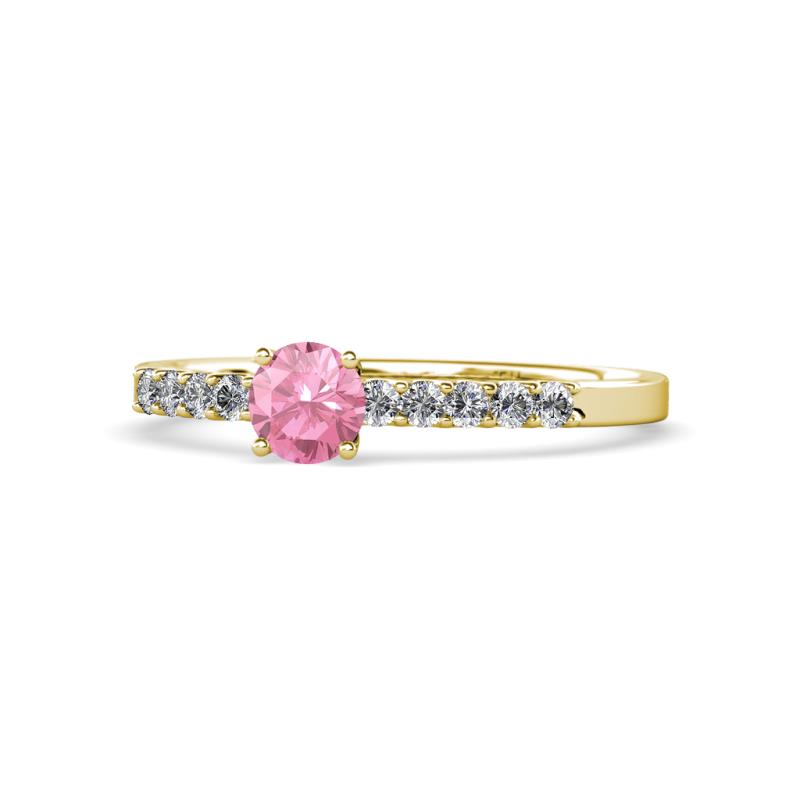 Juan Pink Tourmaline and Diamond Engagement Ring 