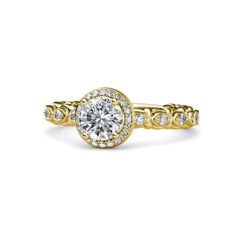 Riona Signature Diamond Halo Engagement Ring 