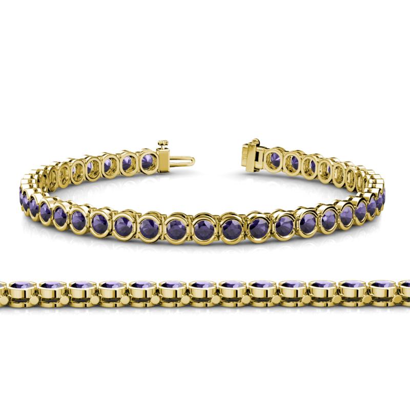 Tiara 3.50 mm Iolite Eternity Tennis Bracelet 
