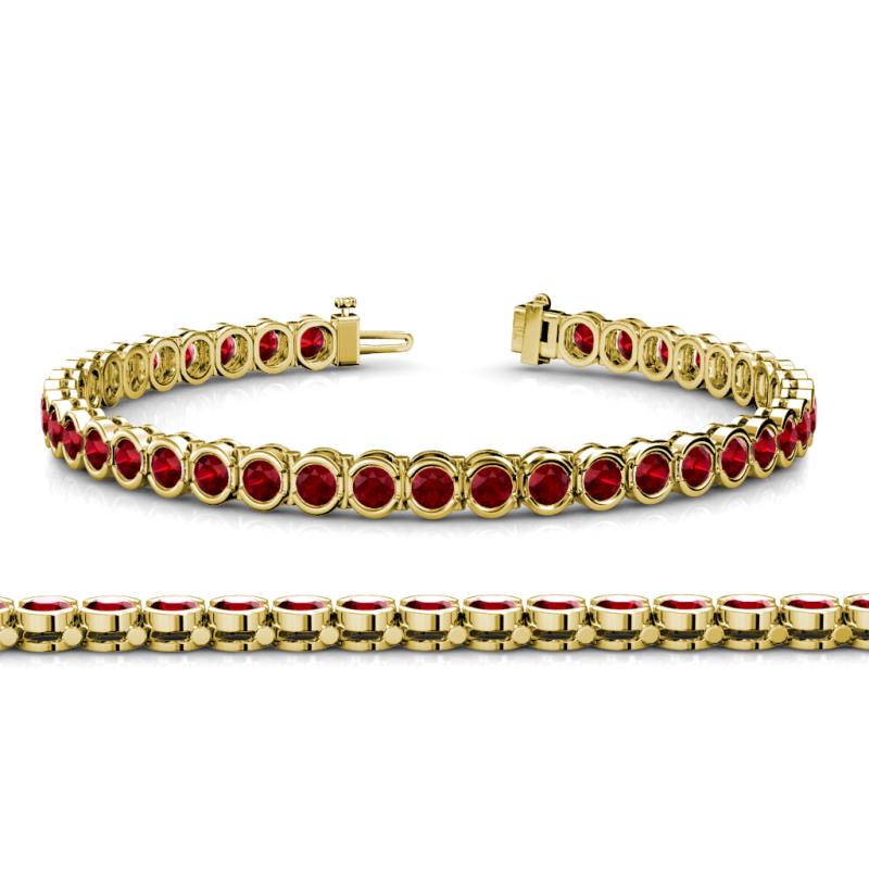 Tiara 3.80 mm Ruby Eternity Tennis Bracelet 