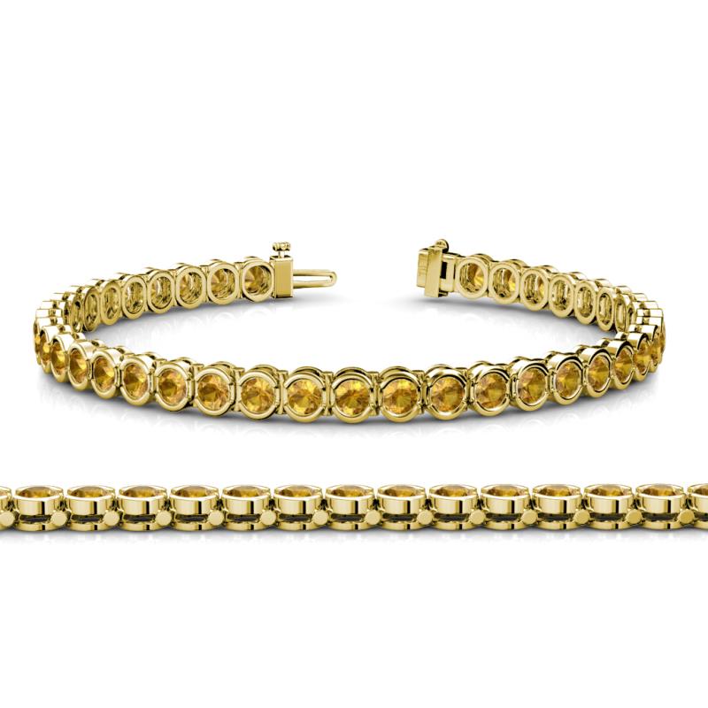 Tiara 3.80 mm Citrine Eternity Tennis Bracelet 