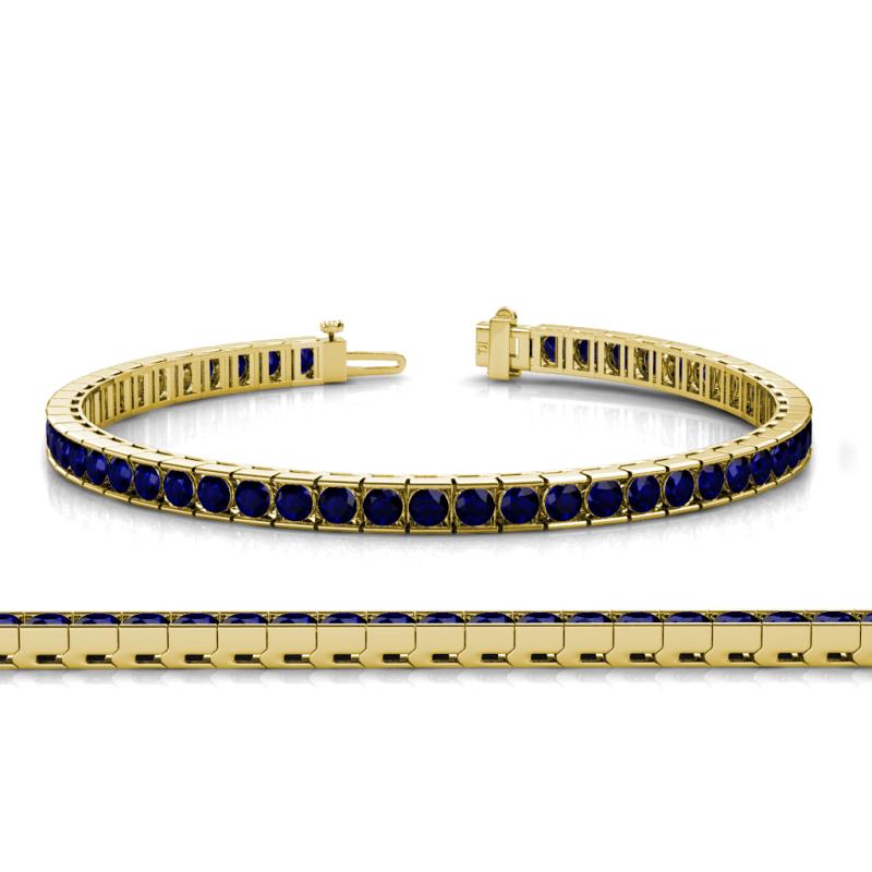 Abril 3.10 mm Blue Sapphire Eternity Tennis Bracelet 