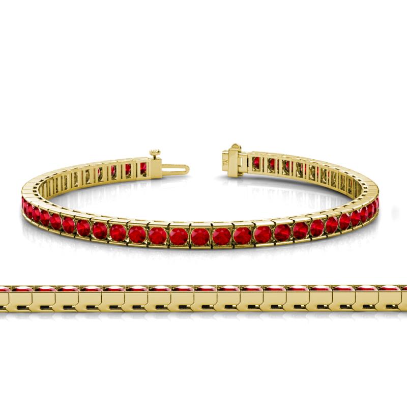 Abril 3.10 mm Ruby Eternity Tennis Bracelet 
