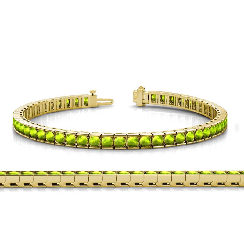 Abril 3.10 mm Peridot Eternity Tennis Bracelet 