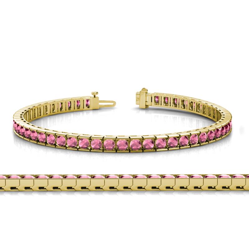 Abril 3.10 mm Rhodolite Garnet Eternity Tennis Bracelet 