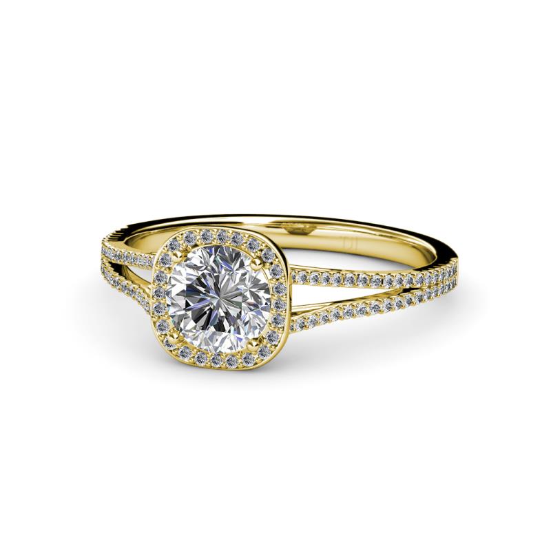 Seana Diamond Halo Engagement Ring 