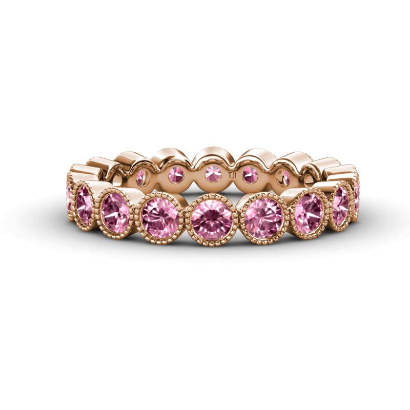 Arria 3.00 mm Pink Tourmaline Eternity Band 