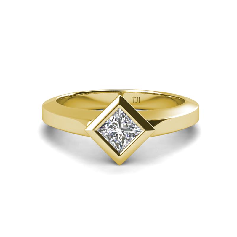 Emilia 5.50 mm Princess Cut Diamond Solitaire Engagement Ring 