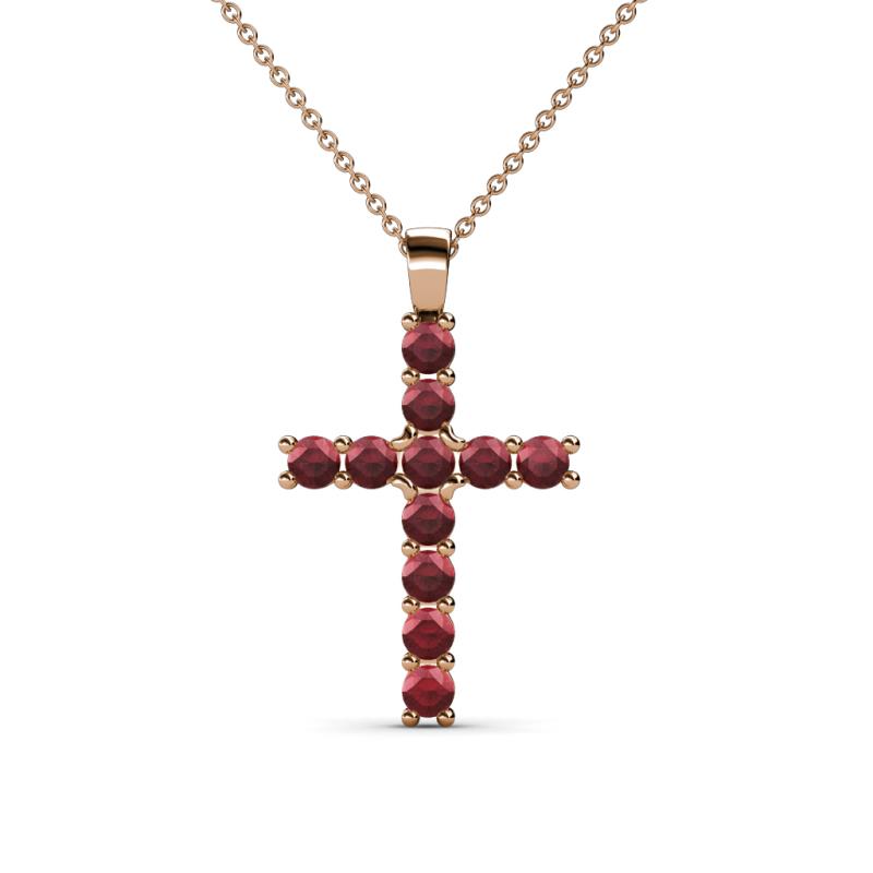 garnet gold cross