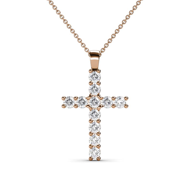 Elihu Petite Diamond Cross Pendant 