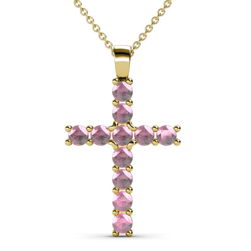 Elihu Pink Tourmaline Cross Pendant 