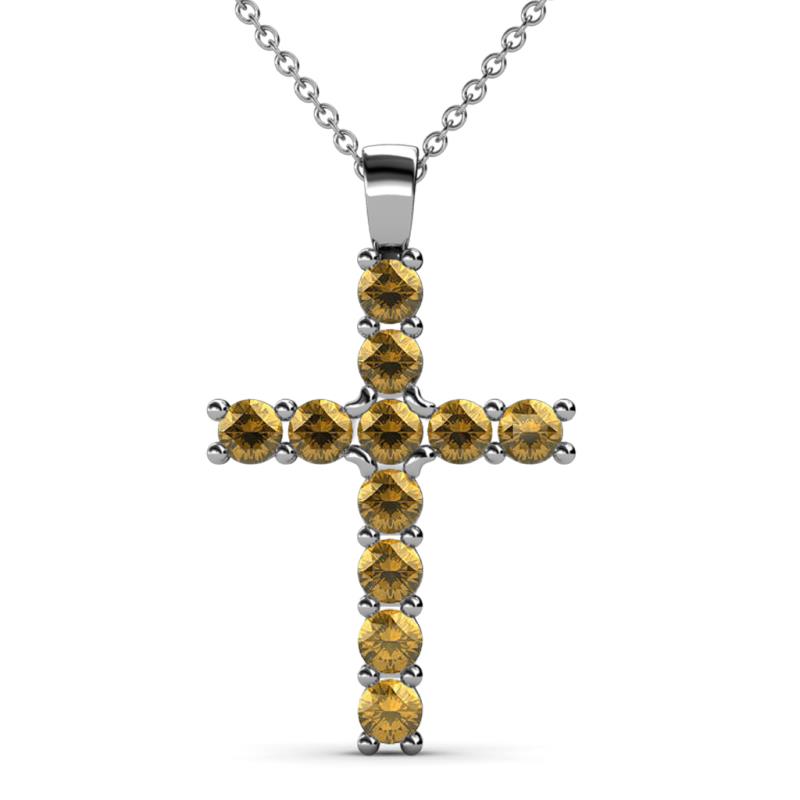 Elihu Citrine Cross Pendant 