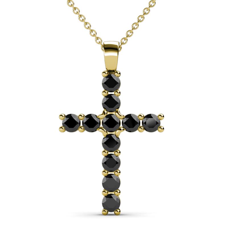 Elihu Black Diamond Cross Pendant 