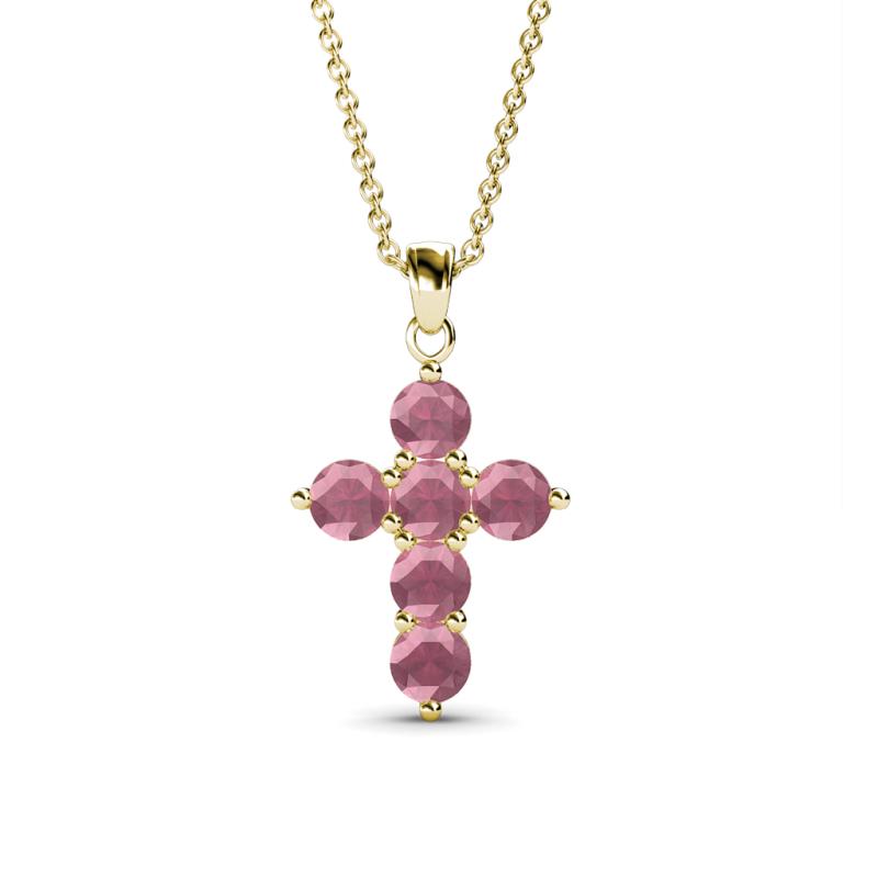 Isabella Rhodolite Garnet Cross Pendant 