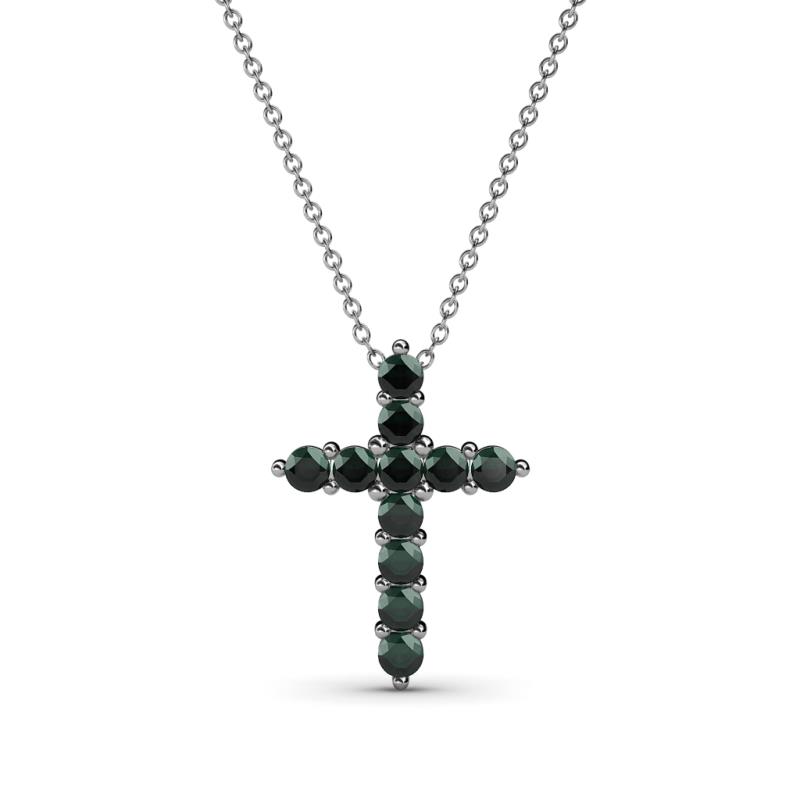Abella Petite Emerald Cross Pendant 