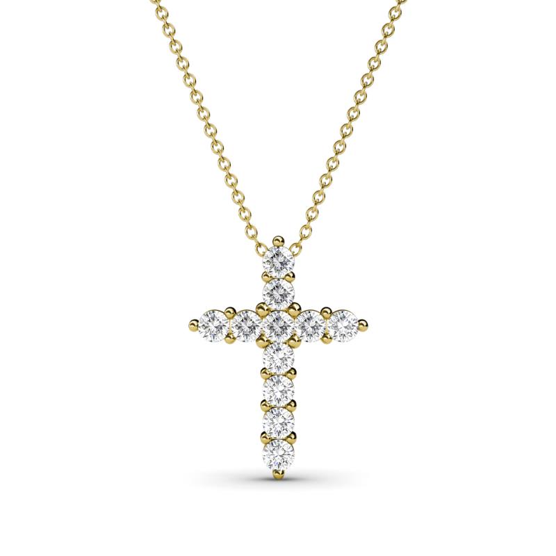 Abella Petite Diamond Cross Pendant 