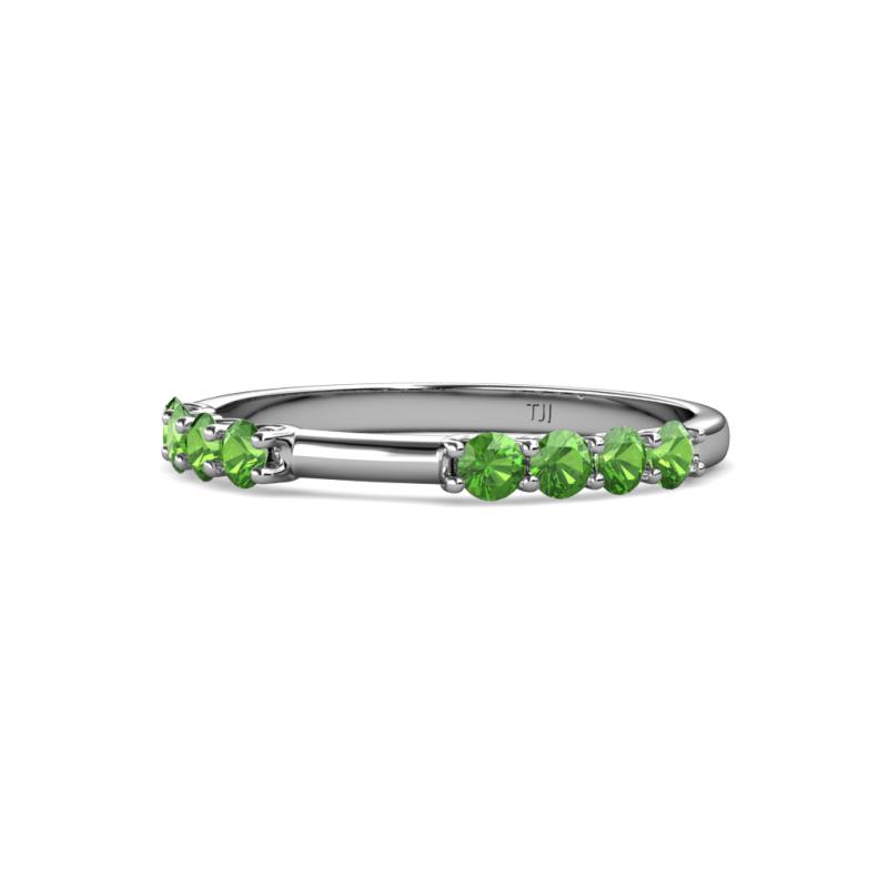 Alicia 0.59 ctw Green Garnet (2.60 mm) Wedding Band 