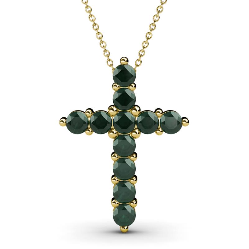 Abella Emerald Cross Pendant 