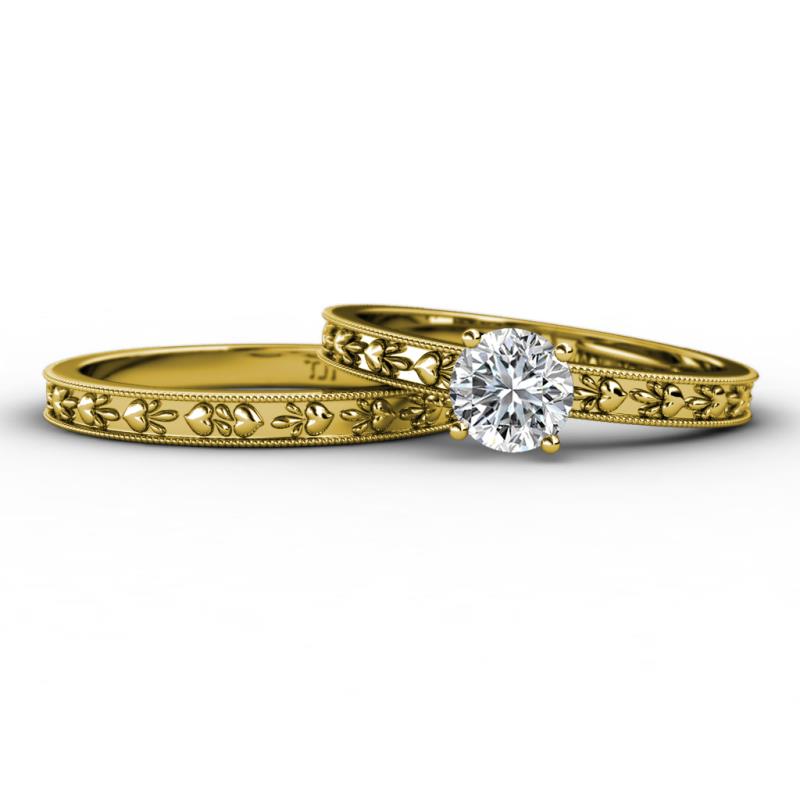 Niah Classic Diamond Solitaire Bridal Set Ring 