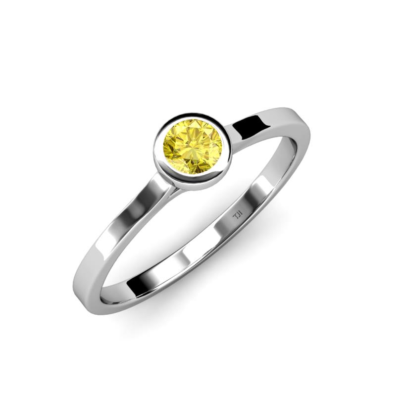 Natare Yellow Sapphire Solitaire Ring  