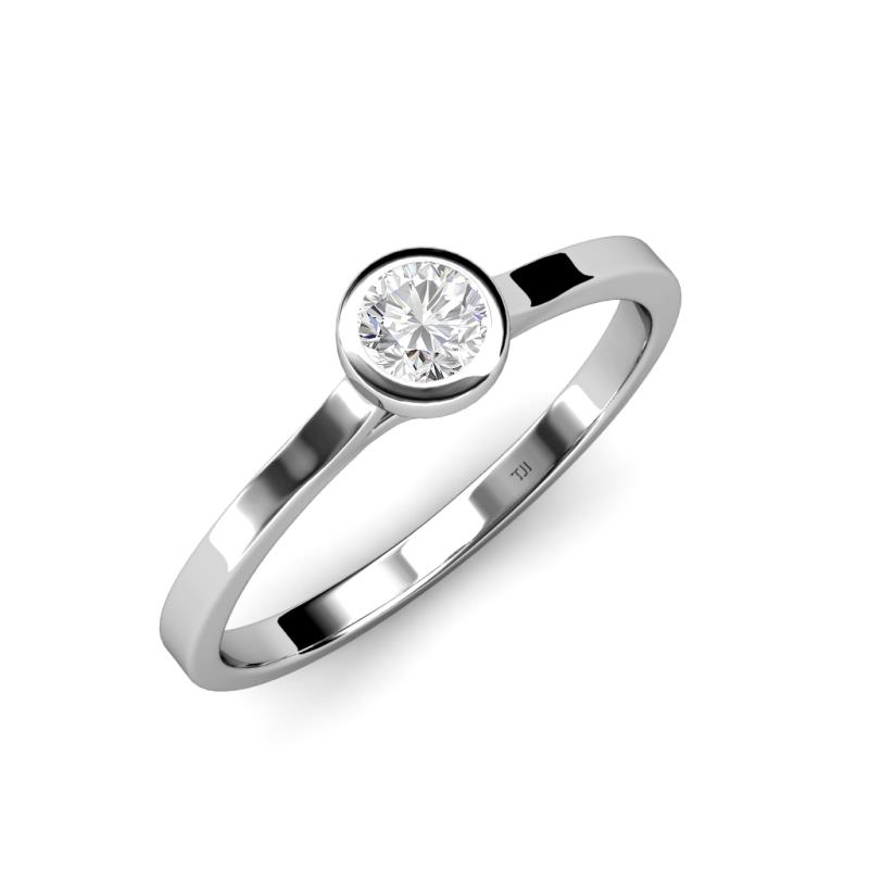 Natare White Sapphire Solitaire Ring  