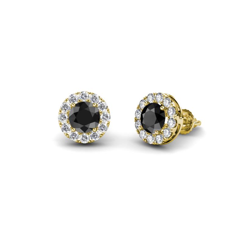 Bernice Black and White Diamond Stud Earrings 