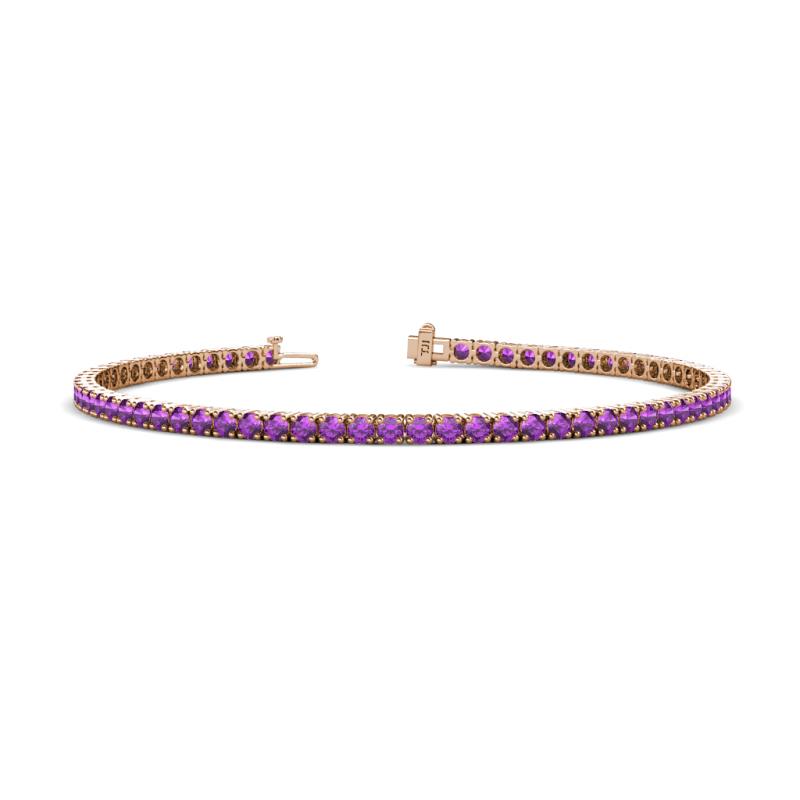 Leslie 2.70 mm Amethyst Eternity Tennis Bracelet 