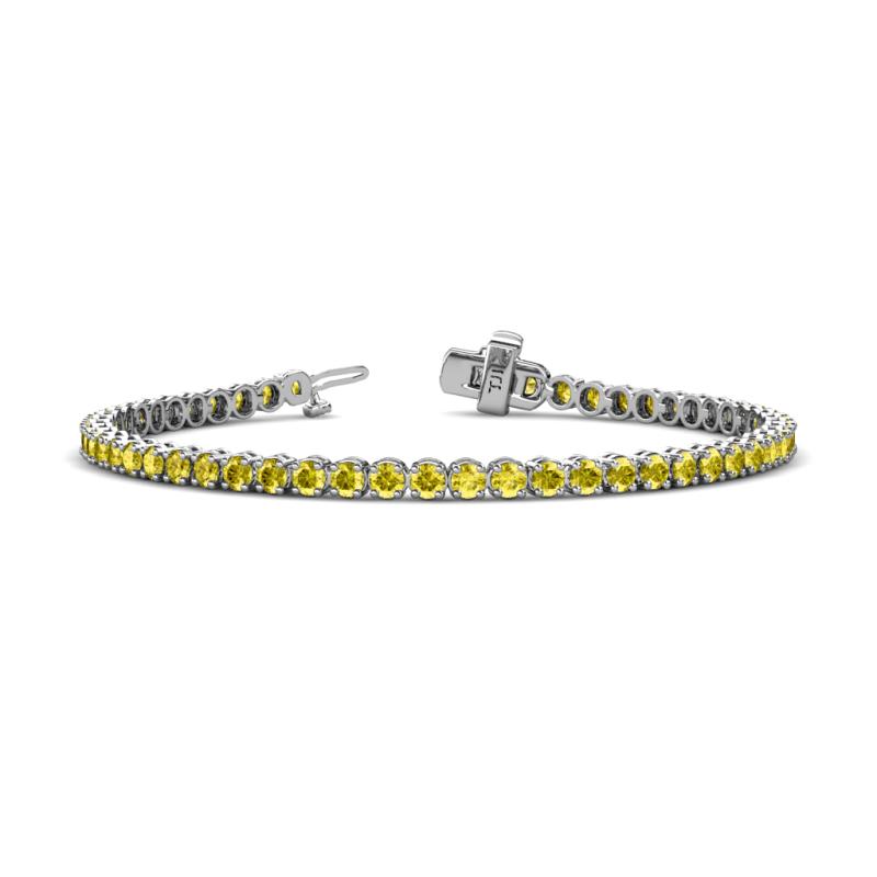 Izarra 3.10 mm Yellow Diamond Eternity Tennis Bracelet 