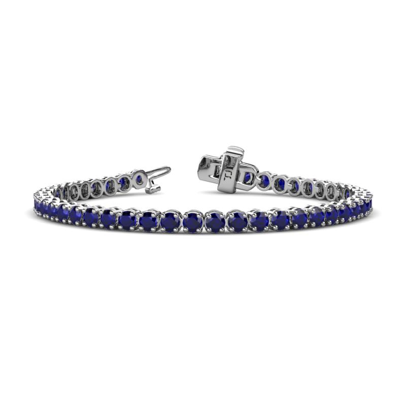 Izarra 3.70 mm Blue Sapphire Eternity Tennis Bracelet 
