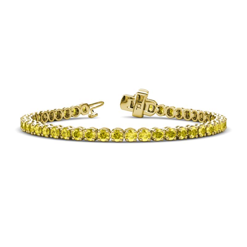 Izarra 3.70 mm Yellow Diamond Eternity Tennis Bracelet 