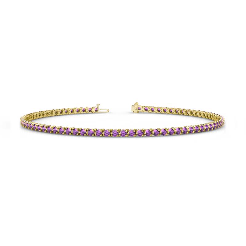 Cliona 2.00 mm Amethyst Eternity Tennis Bracelet 